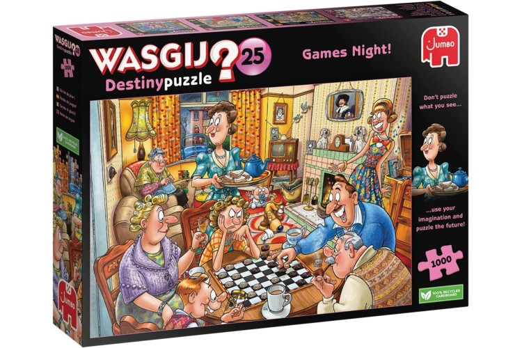 Jumbo Wasgij Destiny 25 Games Night 1000pc Puzzle