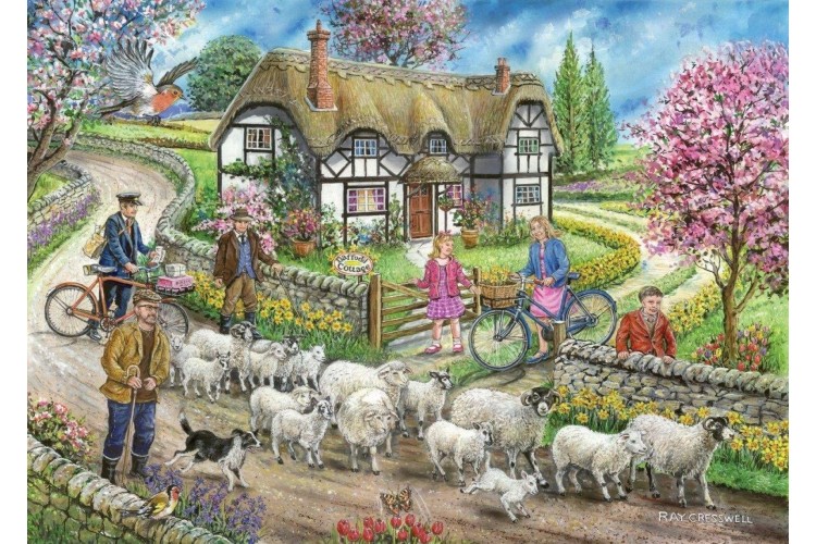 House of Puzzles Daffodil Cottage 1000 pieces jigsaw puzzle