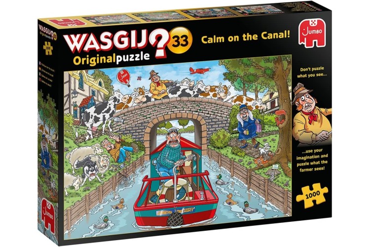 Jumbo Wasgij Original 33 Calm On The Canal 1000pc Puzzle